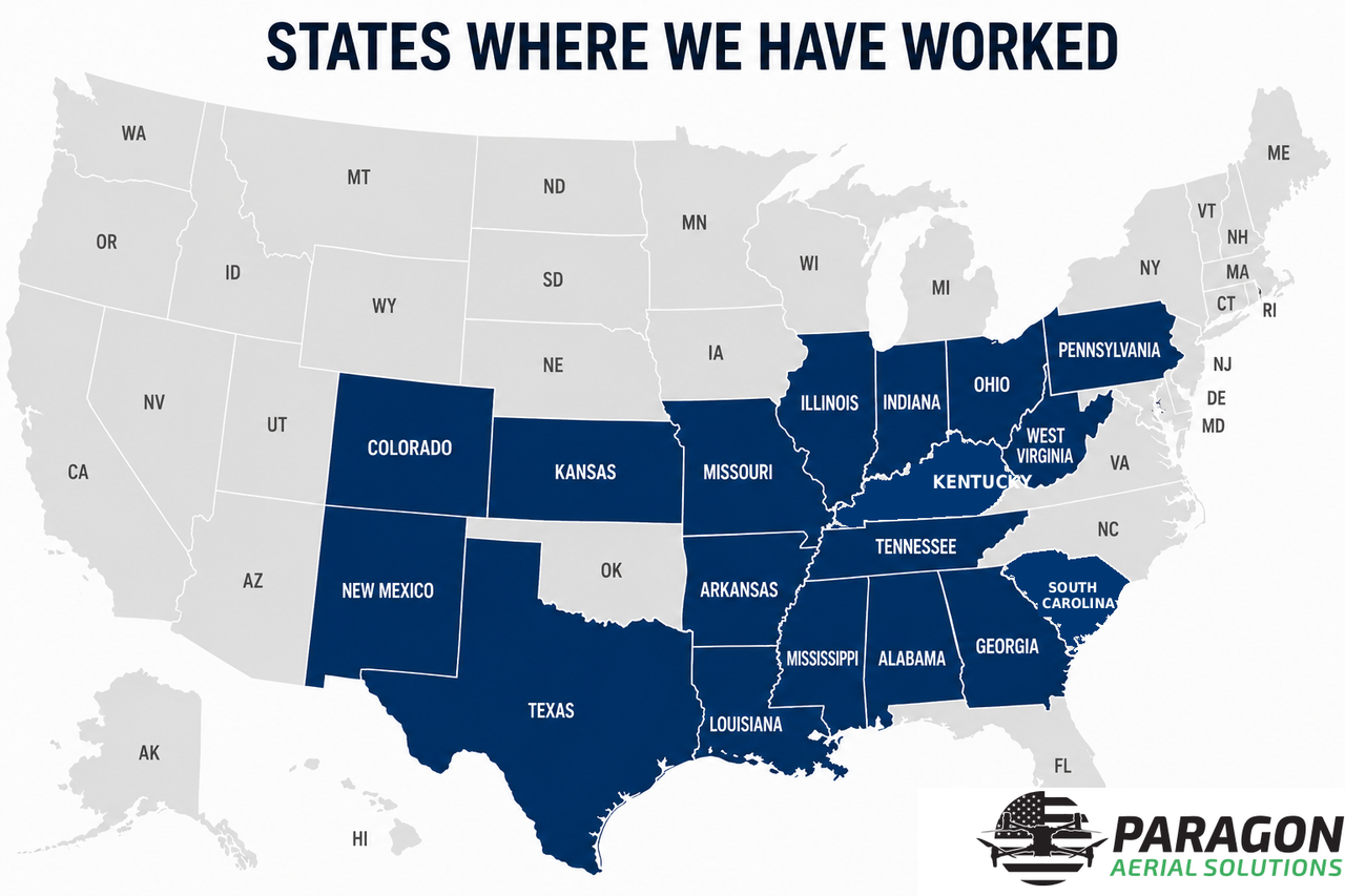 States where Paragon Aerial Solutions has worked