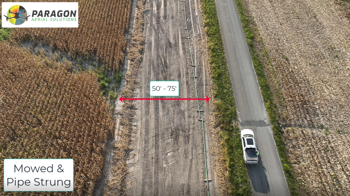 Construction progress photo from a recurring drone monitoring flight