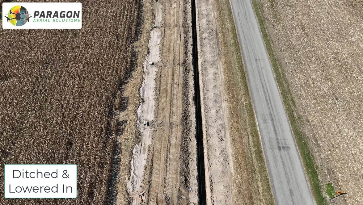 Late-stage construction progress recorded by drone flight