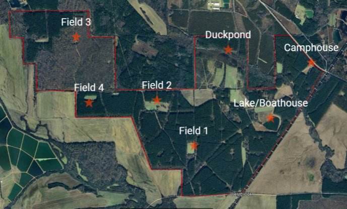 Aerial drone photograph of a property listing