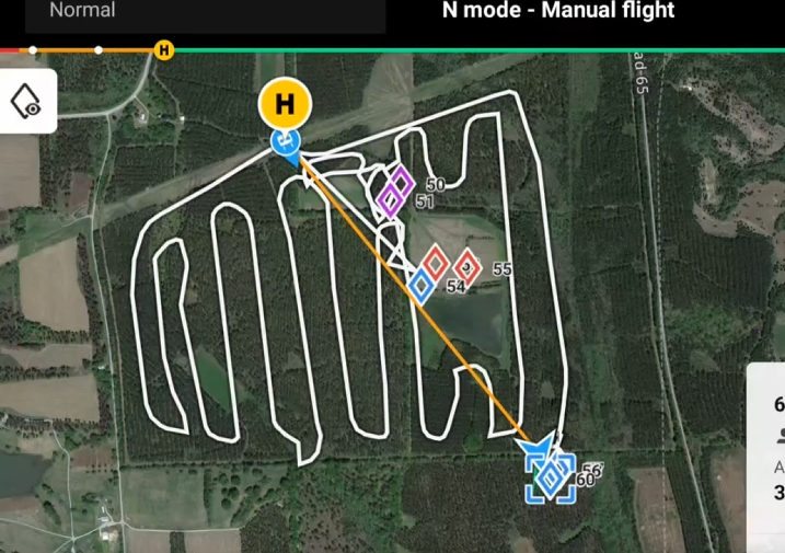 Multiple drones flying a coordinated thermal deer survey